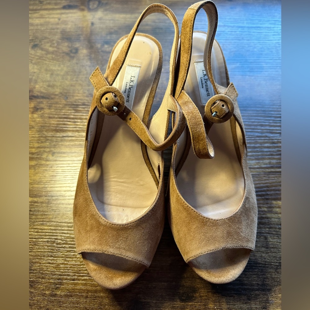 LK Bennett Suede Wedges